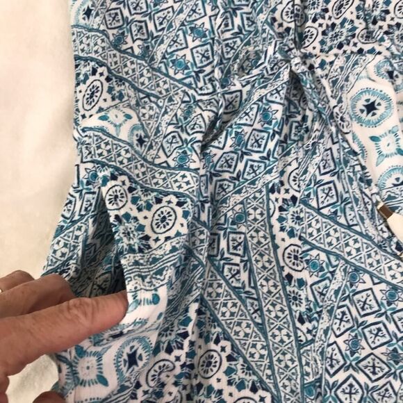 L*Space Aubry Romper Patchwork Boho Blue Size XS - Picture 8 of 11